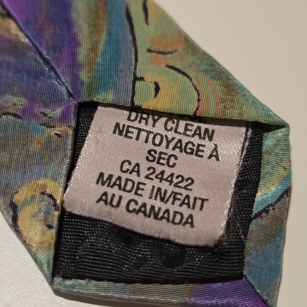 Multicolor Abstract Pattern Tie - Picture 4 of 9